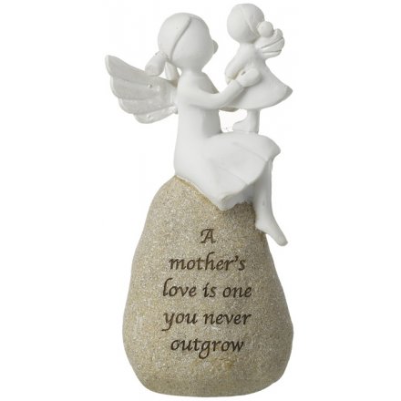 Resin Angel Stone - A mothers love
