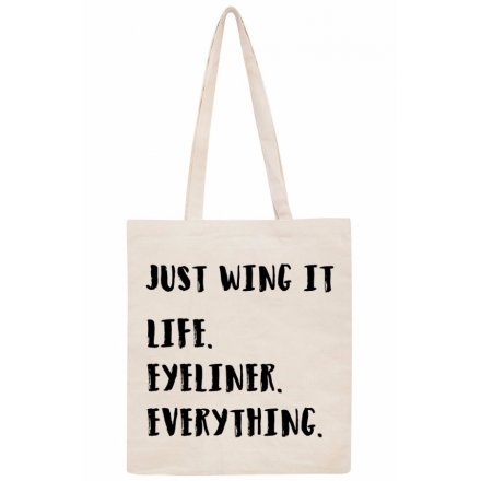 Just Wing It Everything Cotton Bag