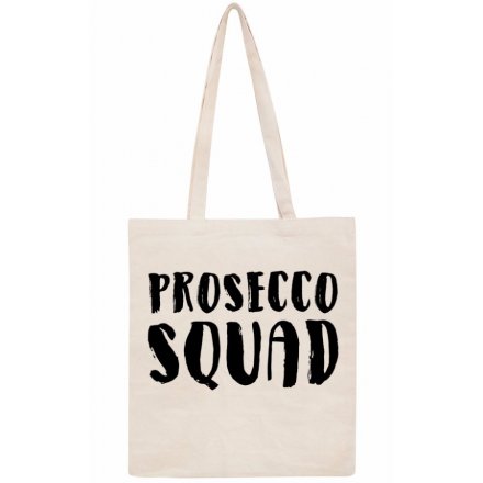 Prosecco Squad Cotton Slogan Bag
