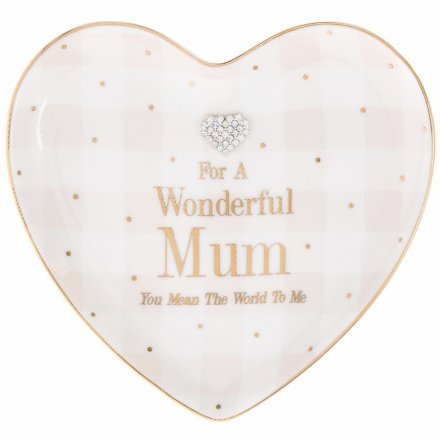 Wonderful Mum - Mad Dots Heart Dish