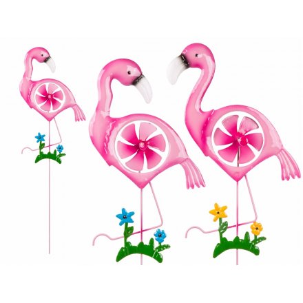 Funky Flamingo Garden Stake 