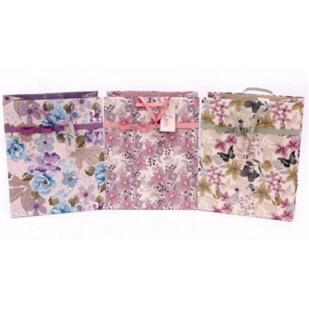 Floral Gift Bags, Large