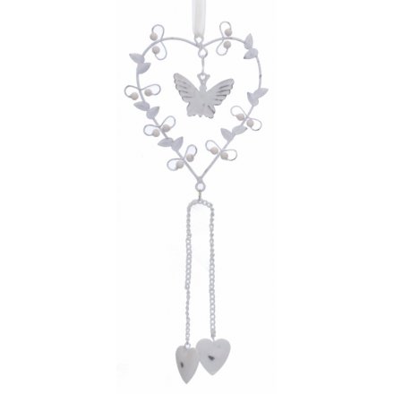 Hanging Heart & Butterfly Decoration