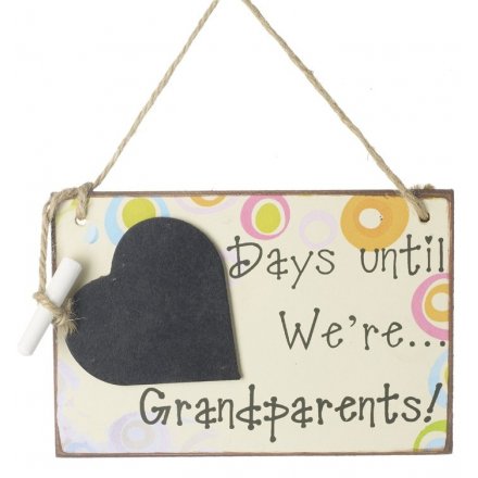 Days Until We Are Grandparents Chalkboard