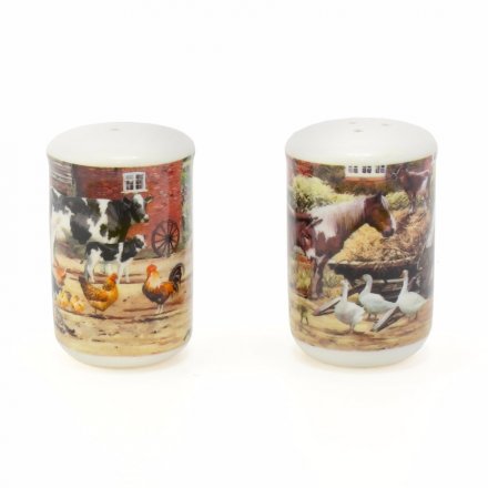 Pair Of Country Life Salt & Pepper Shakers