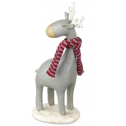Reindeer With Scarf Decoration 