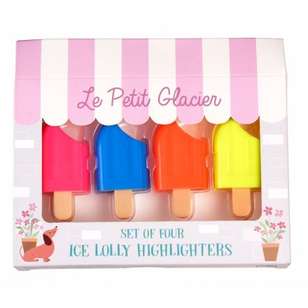 Add some colour to your stationary sets with this fun assortment of ice lolly themed highlighter pens 