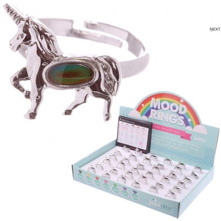 These adjustable unicorn themed rings will predict your mood aswell as look stylish! 