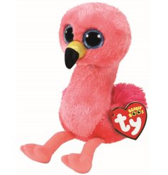 A Gilda Pink Flamingo TY Soft Toy Beanie Boo