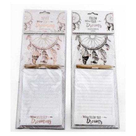 Dream Catcher Magnetic Notepad, 2 Assorted