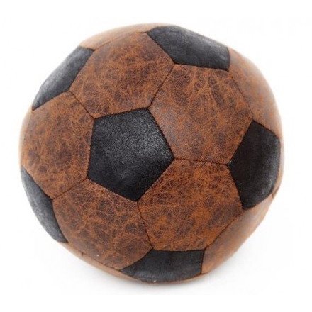 Faux Leather Foot Ball Doorstop 20cm