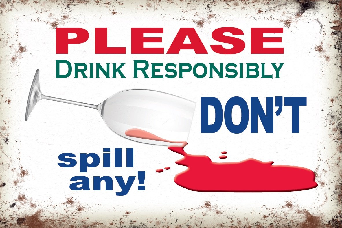 Please Drink Responsibly Metal Sign 38886 Signs & Plaques / Food & Drink Rosefields