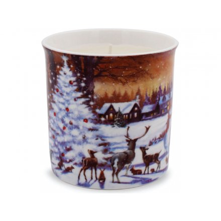 Macneil Snowman Family China Candle