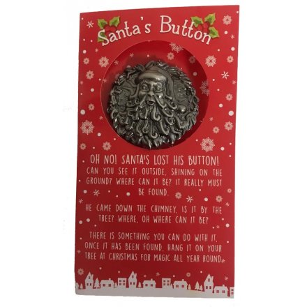  Hide this large round button inside any home and help your little ones find it to reveal that Santa did visit! 