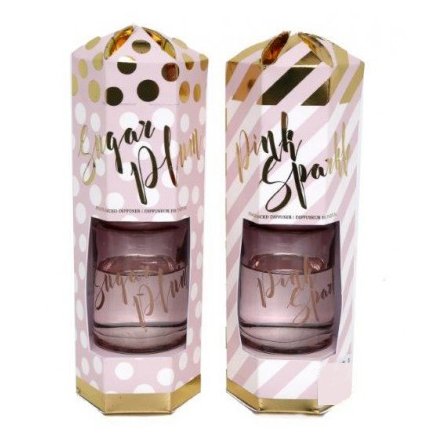 Pink & Gold Reed Diffusers, 2 Assorted