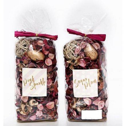 200g Pink & Gold Potpourri, 2 Assorted