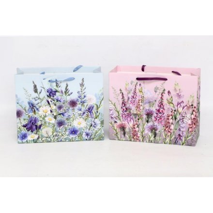 Large Meadow & Garden Gift Bag, 2 Assorted