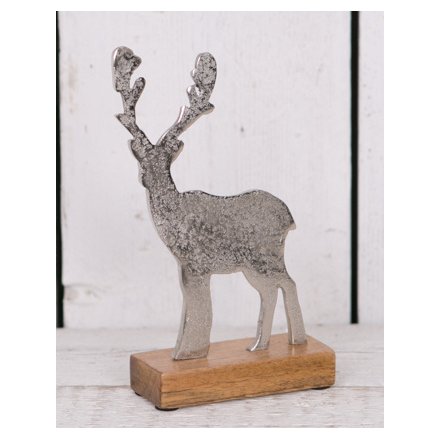 Small Aluminium Reindeer Ornament 