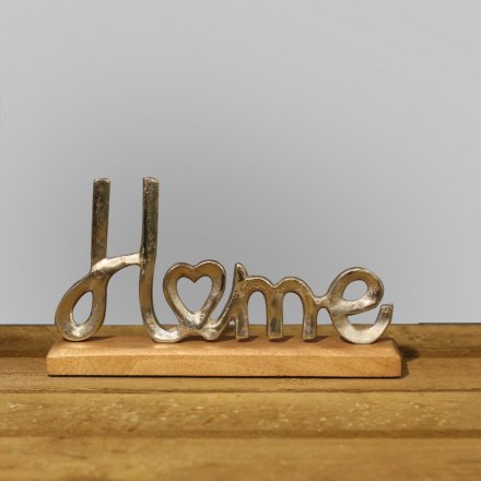 A Metal Home Letter Ornament