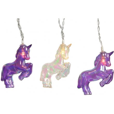 Purple and White Pearlescent Unicorn Lights 