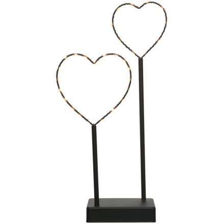 Illuminating LED Heart Stand 