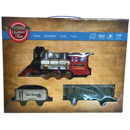 Bring home an animated seasonal touch with this beautifully nostalgic musical light up train 