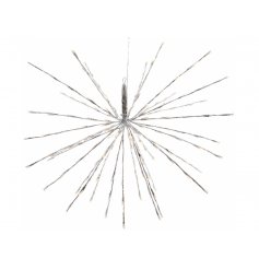 Hang this beautifully glittered spiked star decoration in any home interior or garden space to bring a Winter Wonderlan