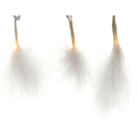 Fluffy Feathered LED Fairy Lights 