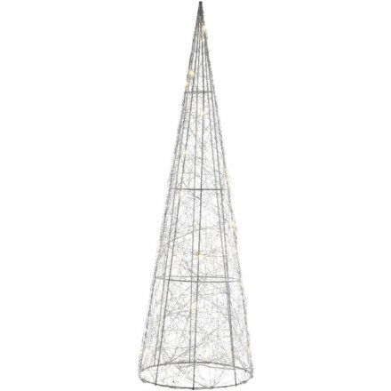 LED Silver Standing Indoor Tree 60cm