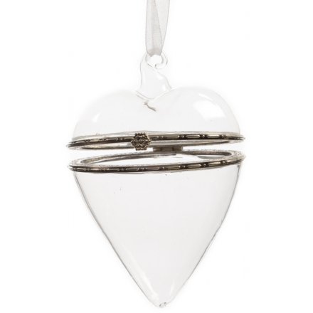 Glass Heart Gift Hanger 