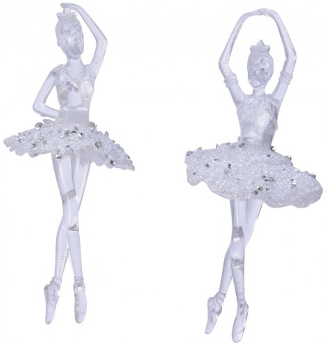 Celebrate the magic of Christmas with these nutcracker inspired dancing ballerinas. 