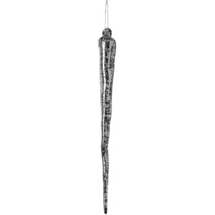 Hanging Silver Mercury Icicles 