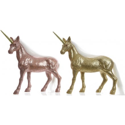Shimmering Gold/Pink Unicorns 