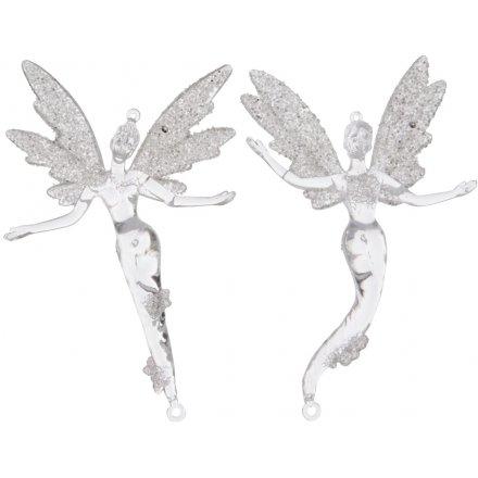 Acrylic Fairies with Glass Effect 