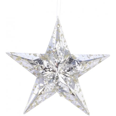 Hanging Acrylic Star with Mottle Effect 