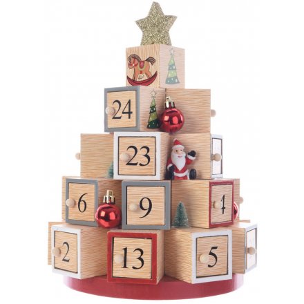 Wooden Block Count Down Calendar 