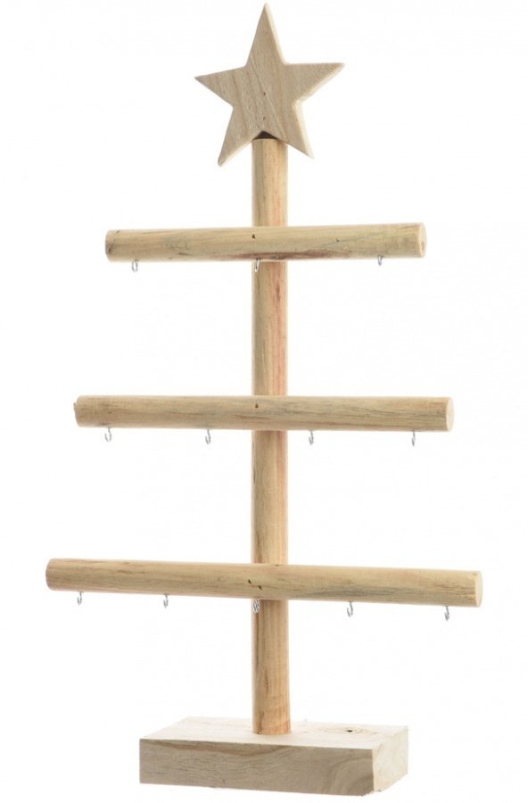 Paulownia Wood Tree Display Stand 39407 Christmas / Display and