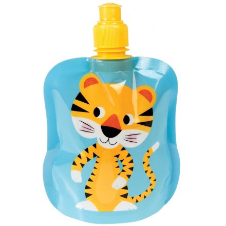 Tiger Character Folding Water Bottle