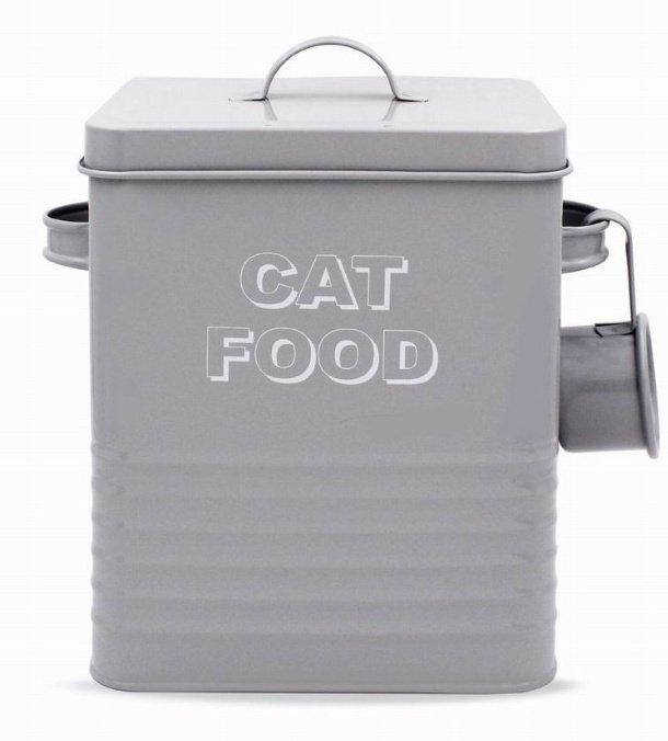 LP42245 / Grey Kitchen Collection Cat Food Tin 39525 Interior Decor