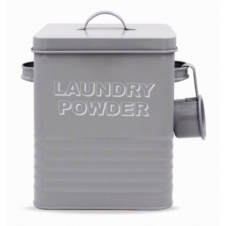 Grey Kitchen Collection Laundry Powder Tin