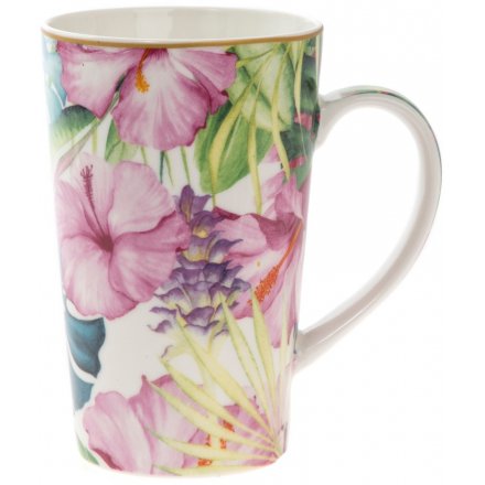 A latte mug from the Tropical Paradise Collection