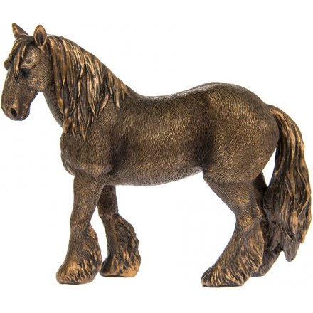 Reflections Bronzed Shire Horse, 18cm