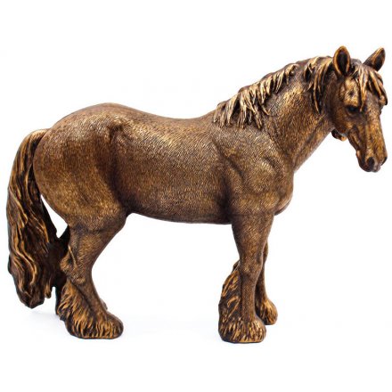 Large Reflections Bronzed Shire Horse