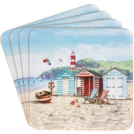 Ocean Breeze Illustrated Coasters