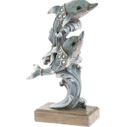 Small Ornamental Diving Dolphin Decoration