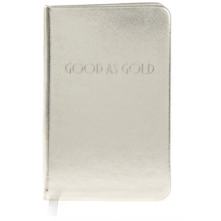 Shine Bright Gold Chic A6 Notebook