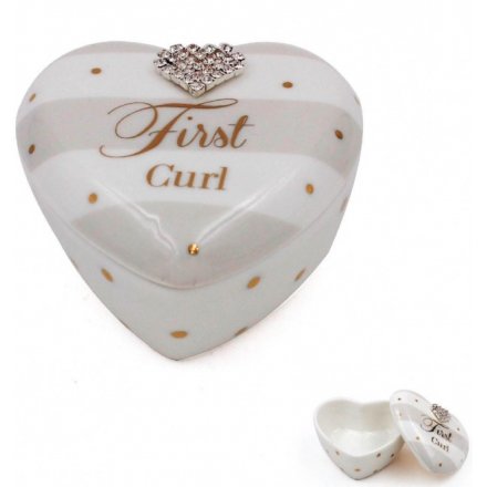  This beautifully decorated trinket box is a perfect gift idea for a new born baby