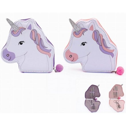 Glittery Unicorn Manicure Set, 2ass