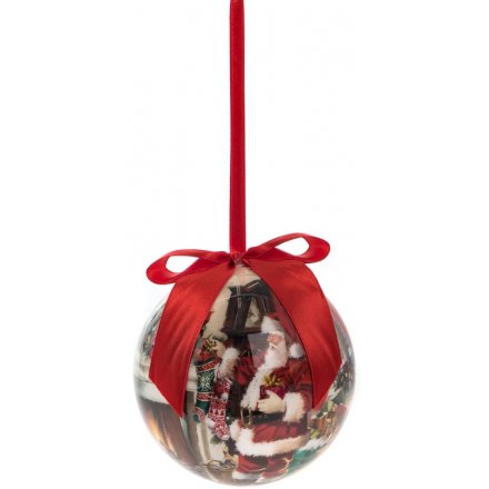 Macneil - Father Christmas Printed Bauble