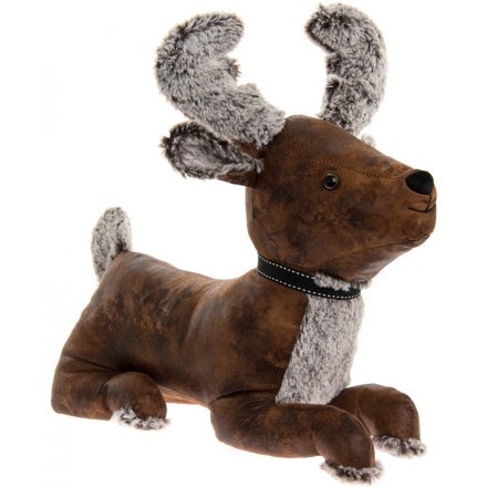 Faux Leather Woodland Stag Doorstop